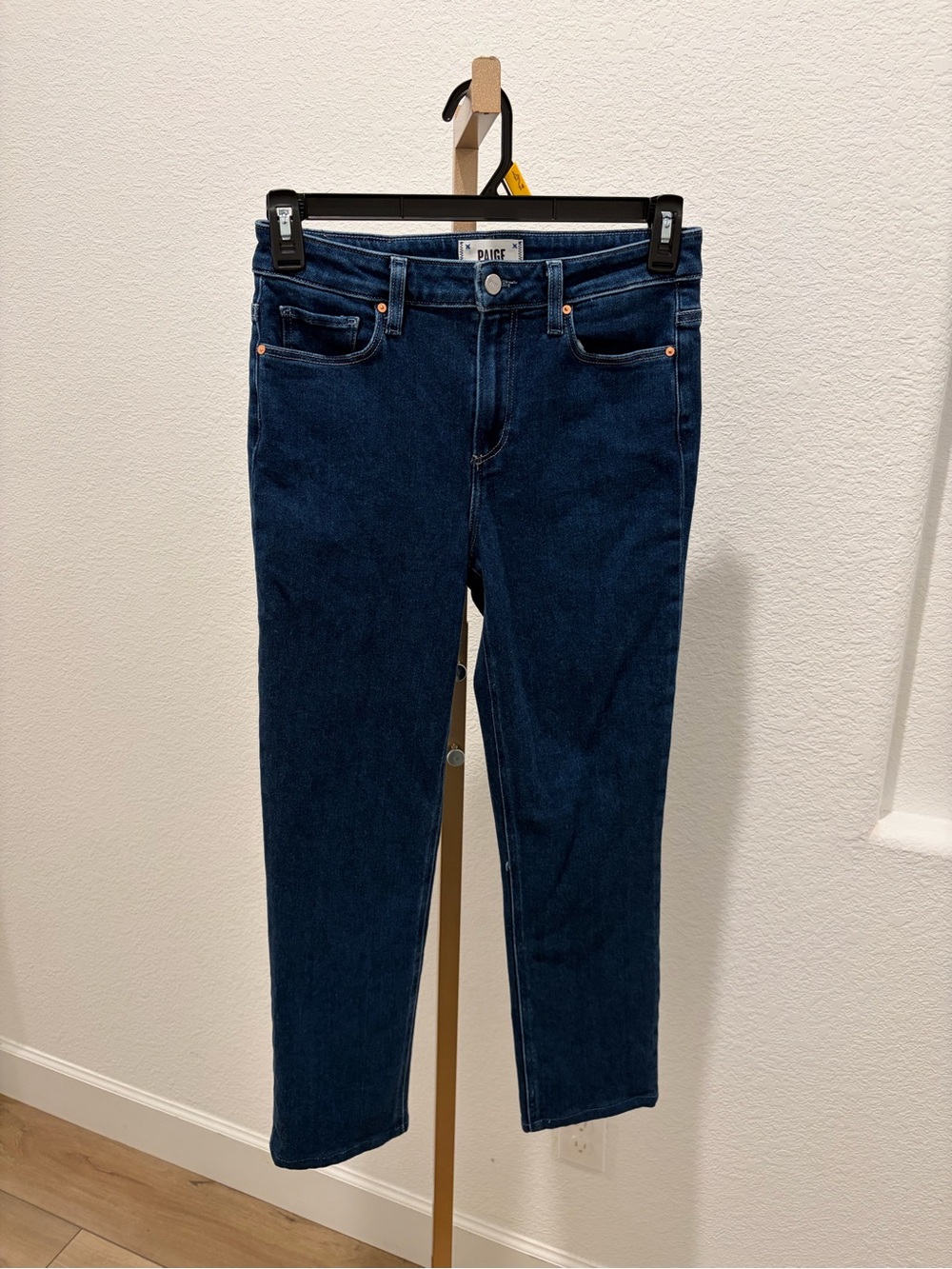 PAIGE Cindy Dark Blue Slim Straight Jeans size 28